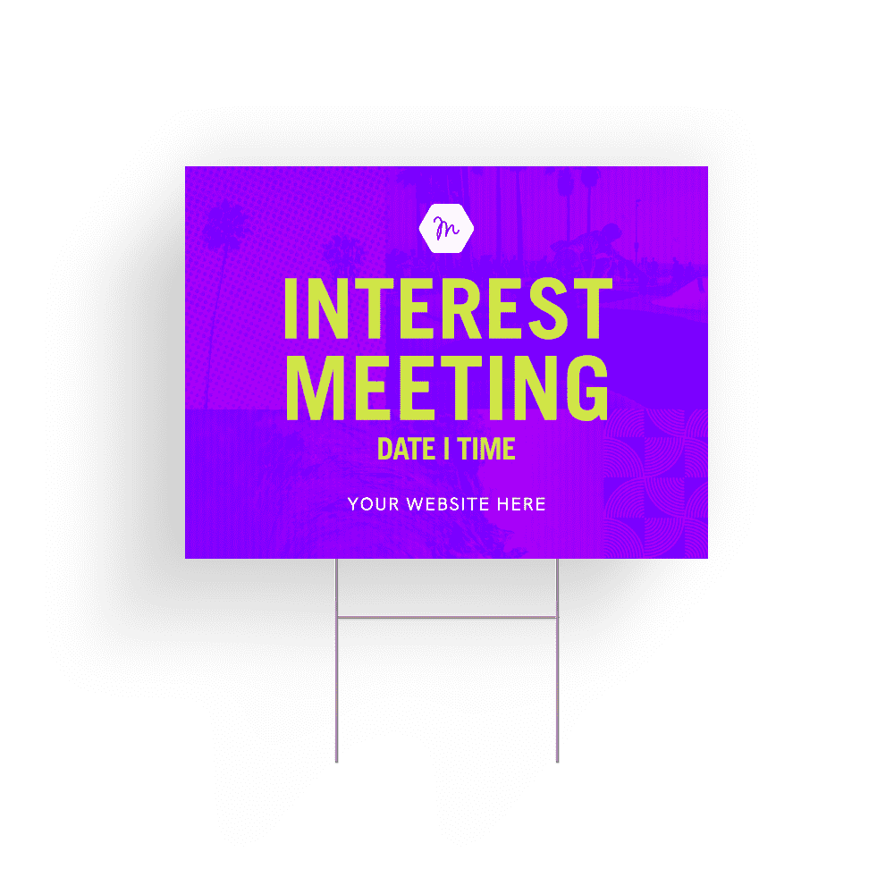 Purple Glitch Interest Meeting – Door Hangers
