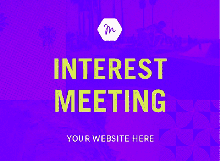 Purple Glitch Interest Meeting